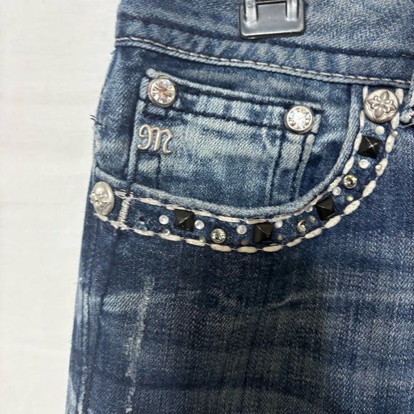 Miss Me Easy Boot women's stretch jeans with embellished pockets - Picture 3 of 13